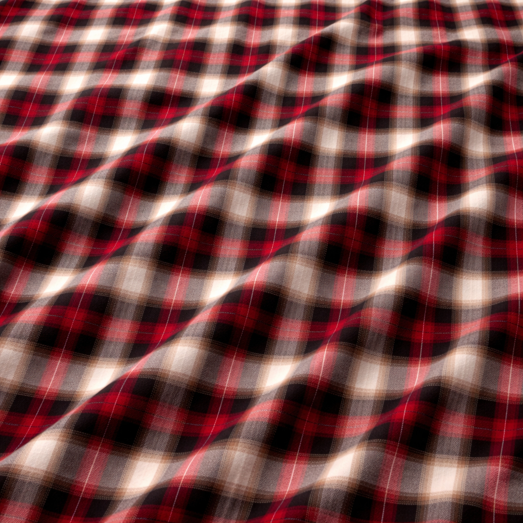 Multi Color Plaid Pattern Fabric